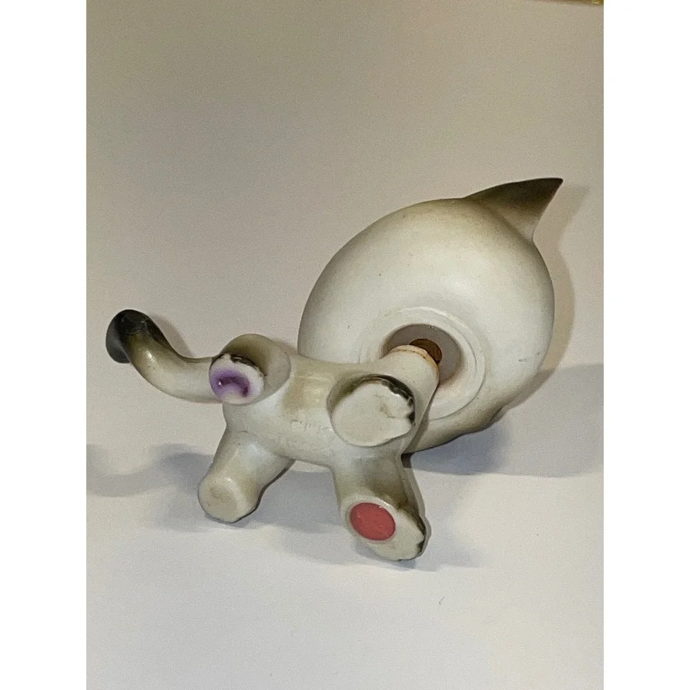 Littlest Pet Shop LPS Siamese Kitten Cat #5 Cream‎ Tan Brown Blue Eyes Hasbro